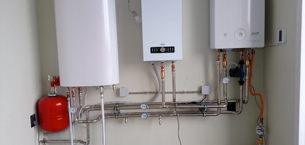 Отопление от газового котла для дома 210 м2 под ключ.