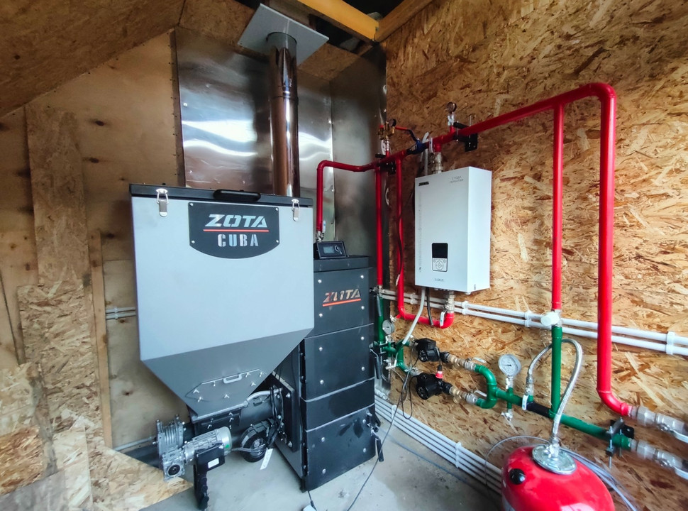 Отопление частного дома под ключ в Красноярске. Установка угольного котла отопления, водоснабжение, тёплые полы, канализация. Площадь 100 м2. - 7