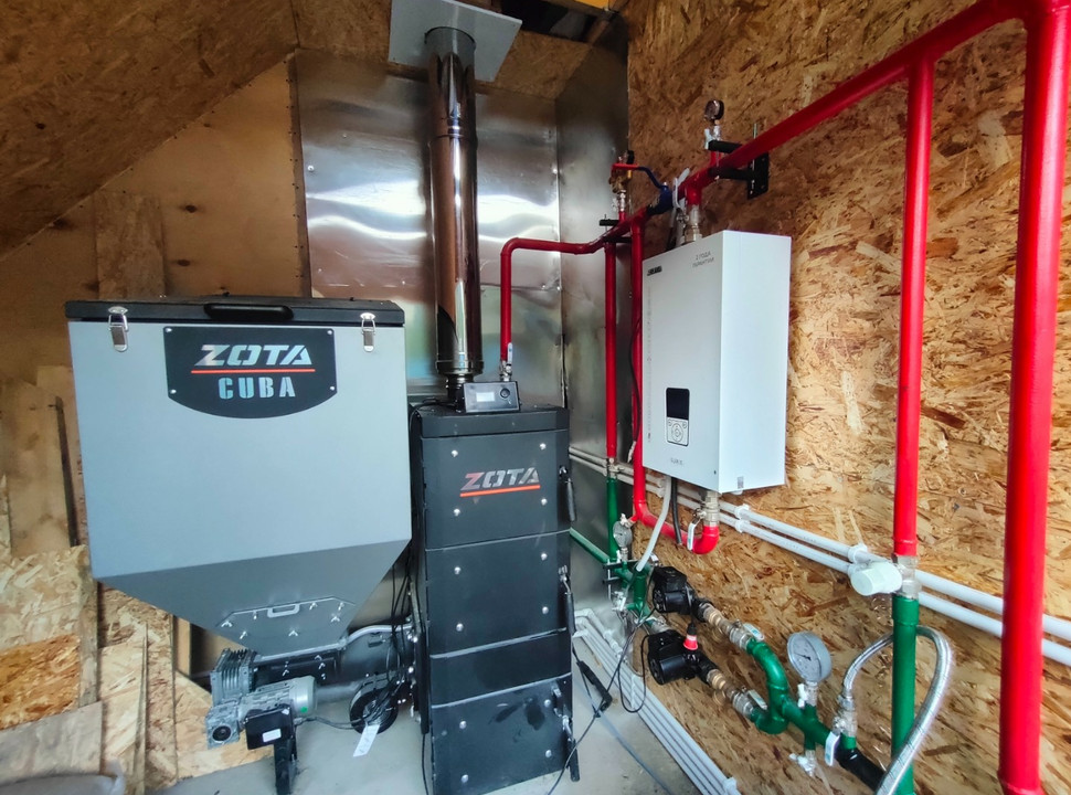 Отопление частного дома под ключ в Красноярске. Установка угольного котла отопления, водоснабжение, тёплые полы, канализация. Площадь 100 м2. - 8