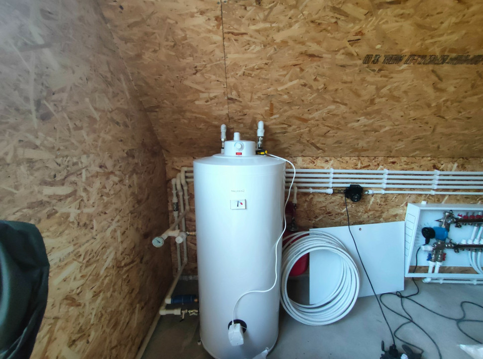 Отопление частного дома под ключ в Красноярске. Установка угольного котла отопления, водоснабжение, тёплые полы, канализация. Площадь 100 м2. - 10