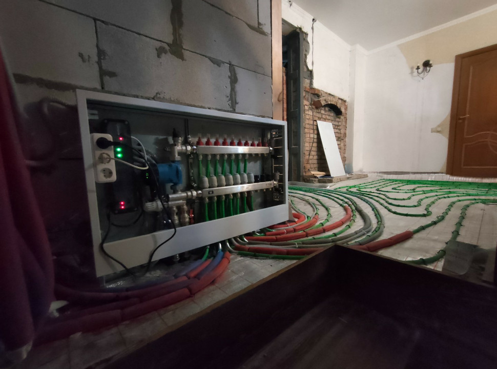 Реконструкция системы отопления, водоснабжения, канализации в доме площадью 450 м2. г. Красноярск. - 14