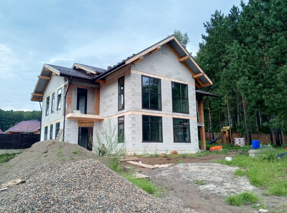 Отопление, водоснабжение, канализация, тёплый пол под ключ для частного дома из газобетона. 210 м2. п. Кузнецово. - 4